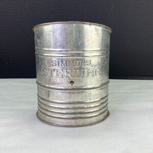 Vintage Simmons Sterling  Flour Sifter